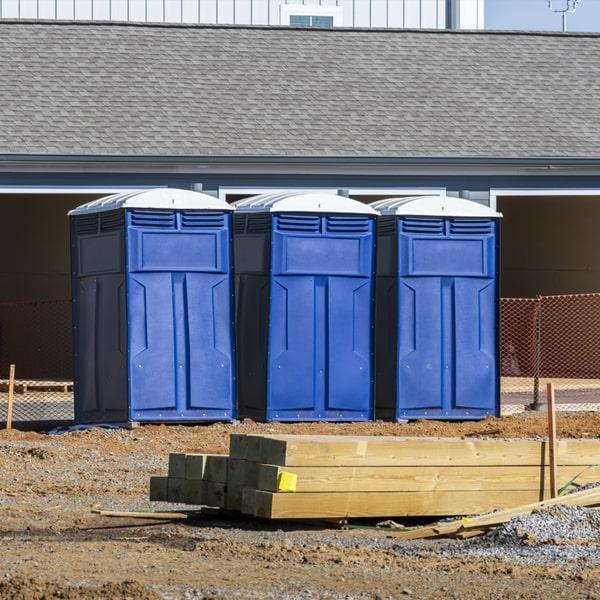 Heavy-duty construction site porta potty in Swedesboro, New Jersey